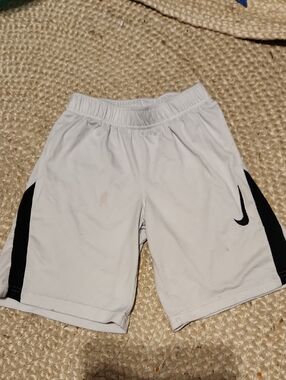 Nike White Shorts with Black Accents